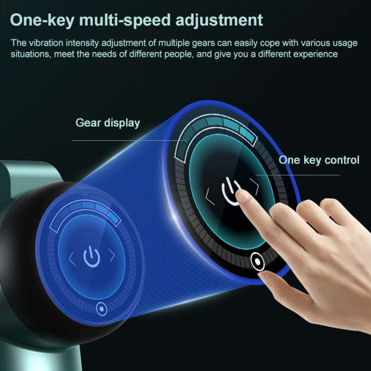 Muscles Relax Massager Fitness Equipment Fascia Gun, Colour: Flagship Upgrade (6 Gears Green)