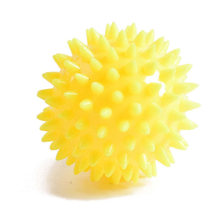 2 PCS TPR Grip Ball Rehabilitation Hemiplegia Stroke Massage Finger Ball, Specification: 6cm (Yel...