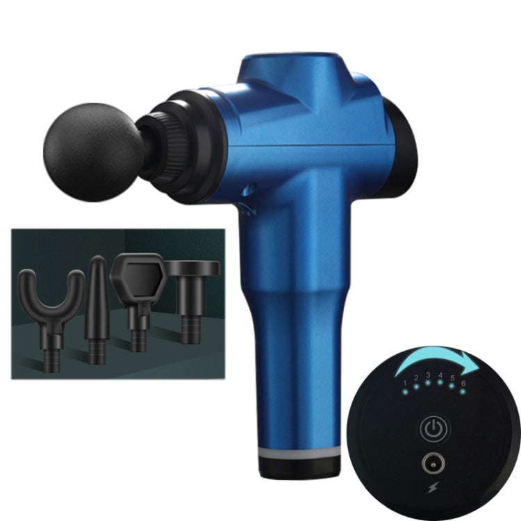 Muscles Relax Massager Portable Fitness Equipment Fascia Gun, Specification: 6206 6 Gears Blue(AU...