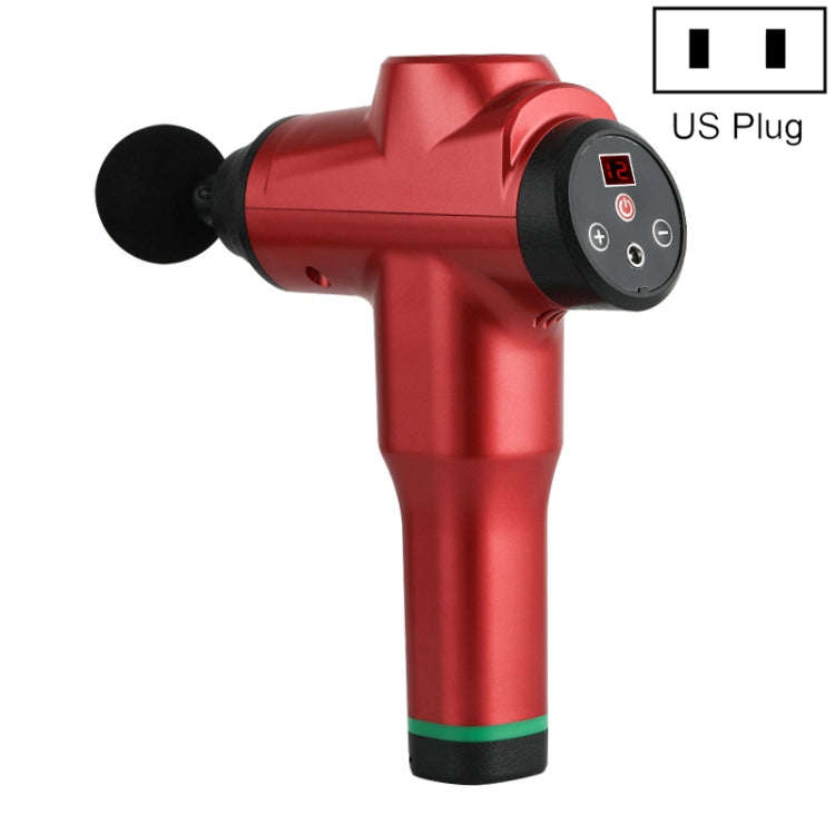 Muscles Relax Massager Portable Fitness Equipment Fascia Gun, Specification: 6212 12 Gears Red(US...