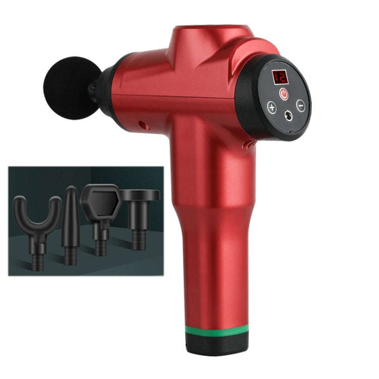 Muscles Relax Massager Portable Fitness Equipment Fascia Gun, Specification: 6212 12 Gears Red(AU...