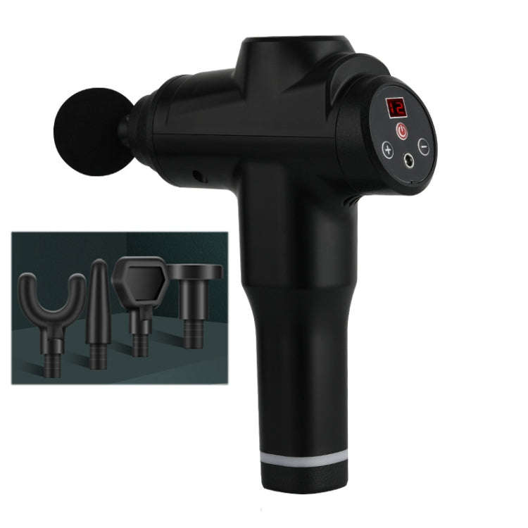 Muscles Relax Massager Portable Fitness Equipment Fascia Gun, Specification: 6212 12 Gears Black(...