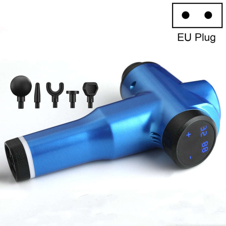 Muscles Relax Massager Portable Fitness Equipment Fascia Gun, Specification: 6232 32 Gears Blue(E...