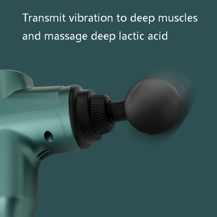 Muscles Relax Massager Portable Fitness Equipment Fascia Gun, Specification: 6232 32 Gears Green(...