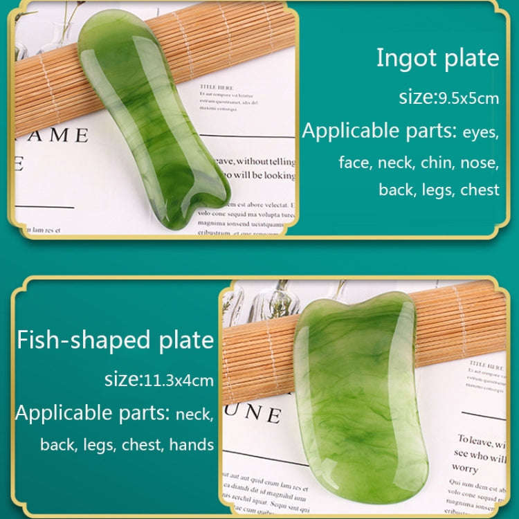 Resin Scraping Sheet Massage Facial Tendon Stick Beauty Salon Shave Board Acupuncture Pen, Color ...