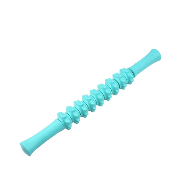 Multifunctional Gear Massage Stick Fascia Roller Shaft Fitness Yoga Deep Muscle Relaxer(Blue)