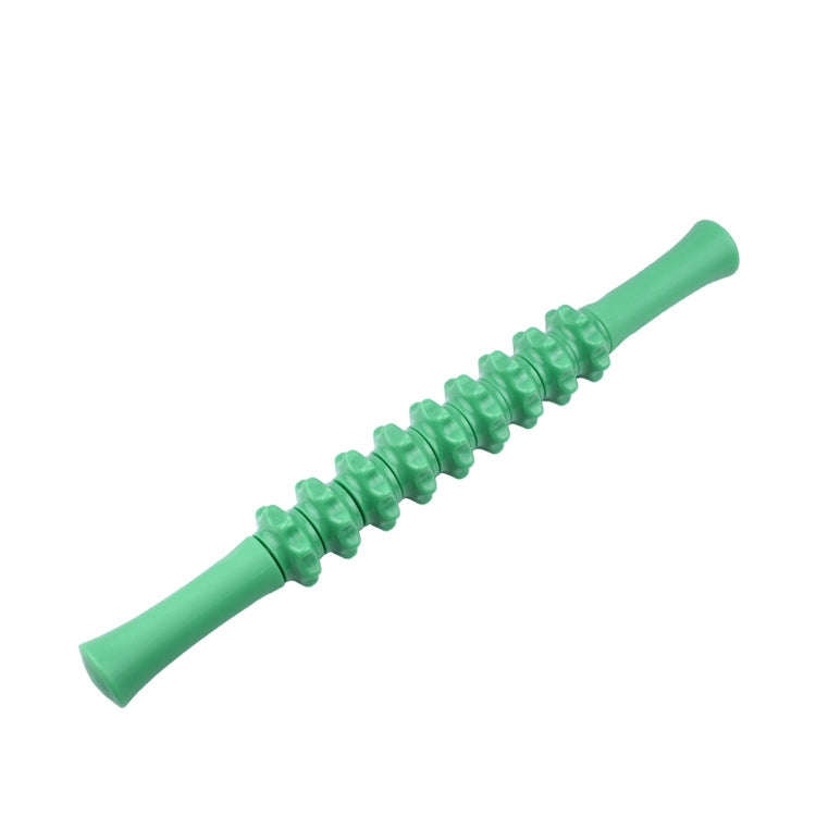 Multifunctional Gear Massage Stick Fascia Roller Shaft Fitness Yoga Deep Muscle Relaxer(Green)
