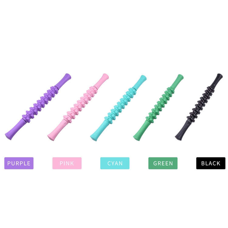 Multifunctional Gear Massage Stick Fascia Roller Shaft Fitness Yoga Deep Muscle Relaxer(Purple)