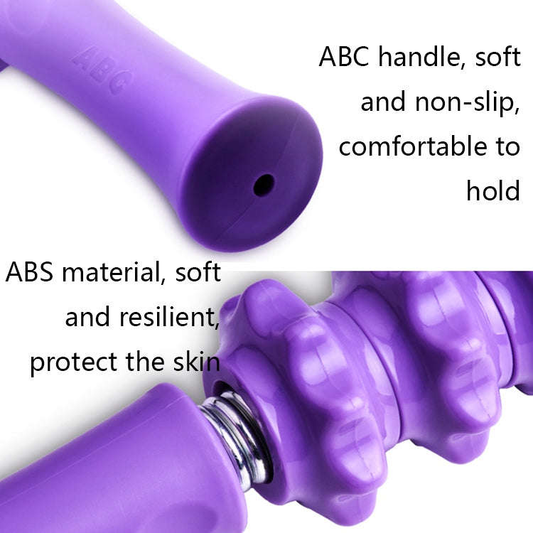 Multifunctional Gear Massage Stick Fascia Roller Shaft Fitness Yoga Deep Muscle Relaxer(Blue)
