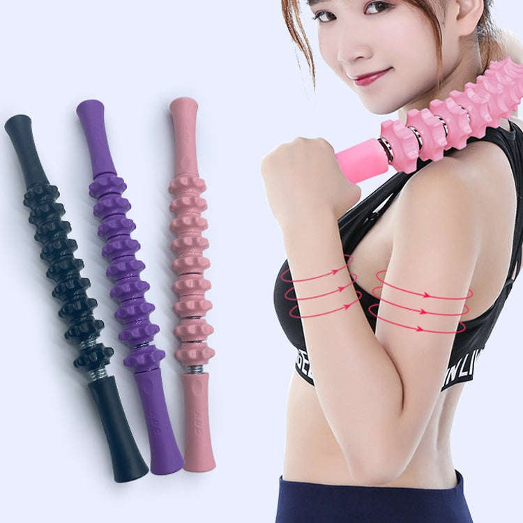 Multifunctional Gear Massage Stick Fascia Roller Shaft Fitness Yoga Deep Muscle Relaxer(Blue)