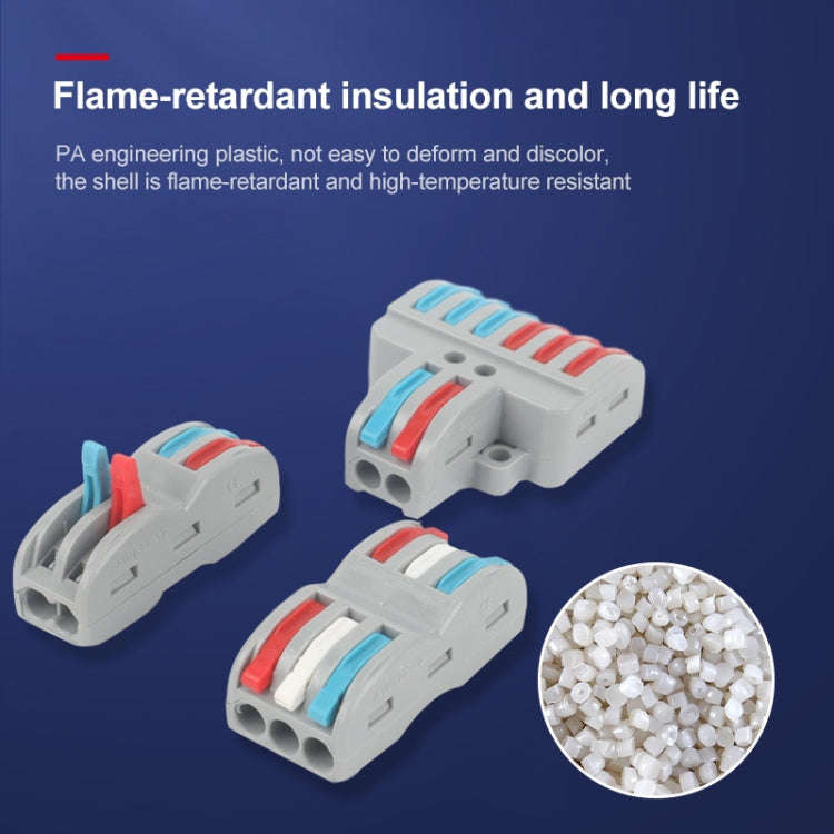 LT-2 2 In 2 Out Colorful Quick Line Terminal Multi-Function Dismantling Wire Connection Terminal