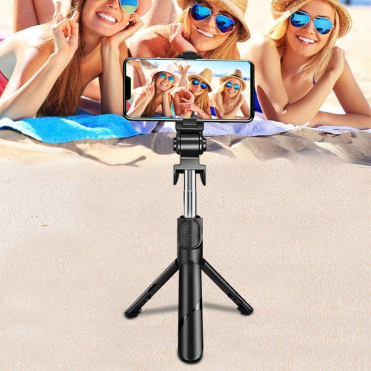 Bluetooth Black XT02 360-Degree Rotating Multi-Function Retractable Mobile Phone Selfie Stick To ...