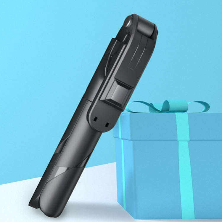 No Bluetooth Black XT02 360-Degree Rotating Multi-Function Retractable Mobile Phone Selfie Stick ...