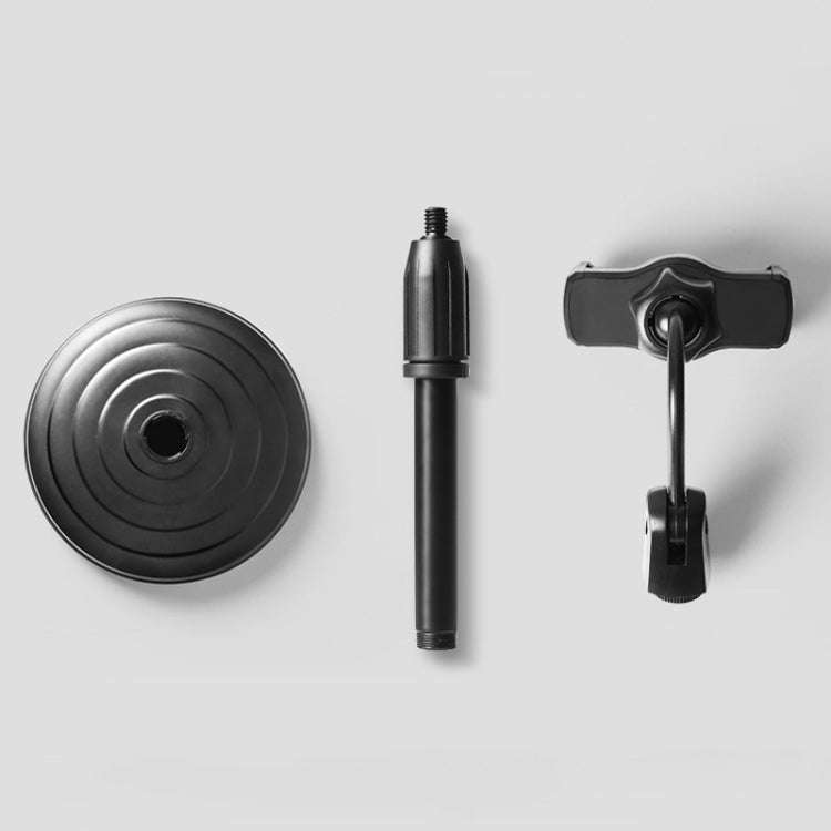 4 PCS Desktop Stand Mobile Phone Tablet Live Broadcast Stand Telescopic Disc Stand, Colour: Black