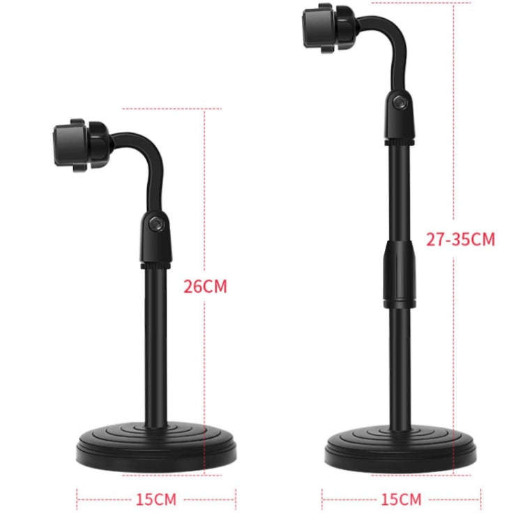 4 PCS Desktop Stand Mobile Phone Tablet Live Broadcast Stand Telescopic Disc Stand, Colour: Green