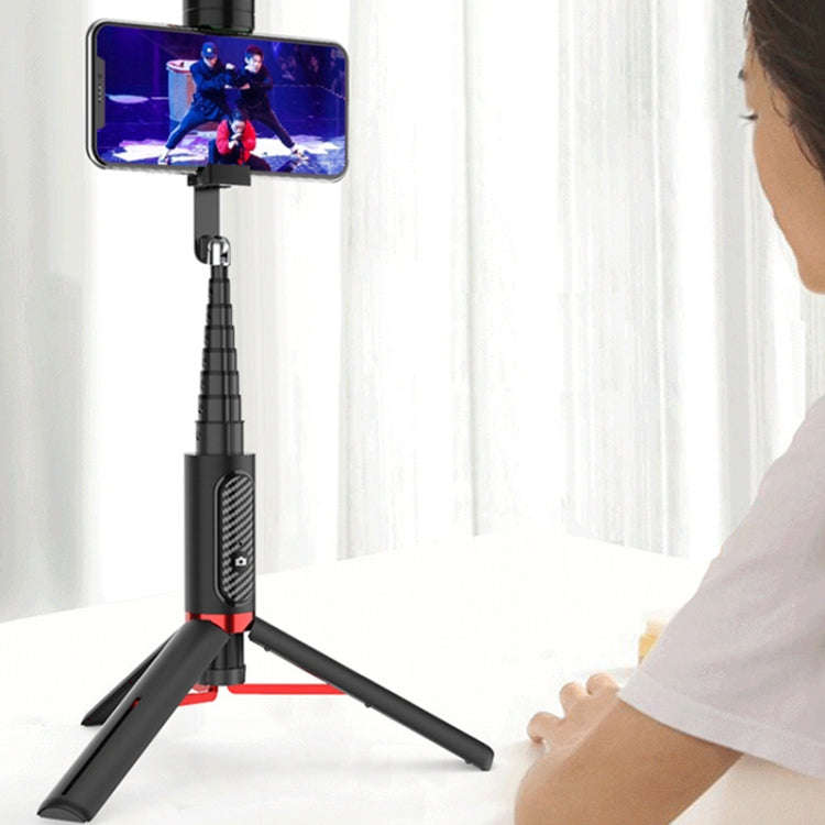 Bluetooth Selfie Stick with Tripod Multi-function Gimbal Mobile Phone Fill Light Live Support(Gir...