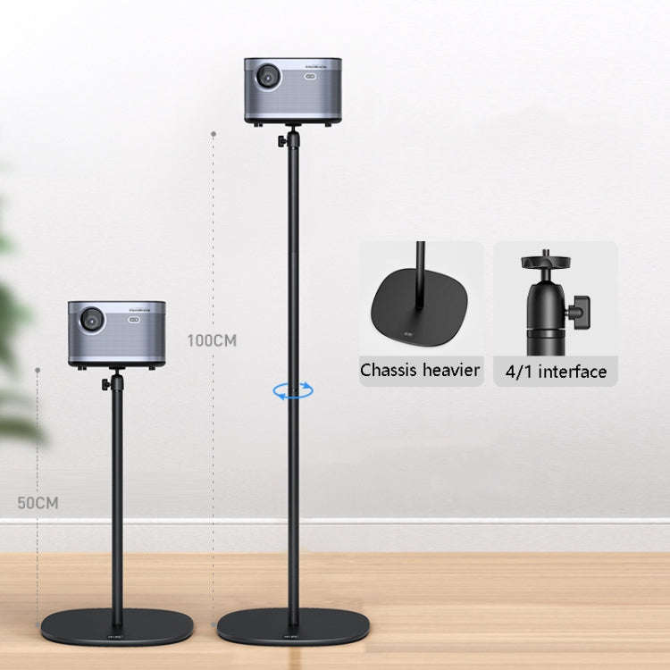 Xiaotian Desktop Metal Projection Machine Bracket Liftable Telescopic Holder, Style: L22 Floor St...