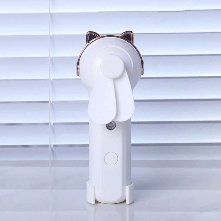 Handheld Hydrating Device Chargeable Fan Mini USB Charging Spray Humidification Small Fan(M10 Whi...