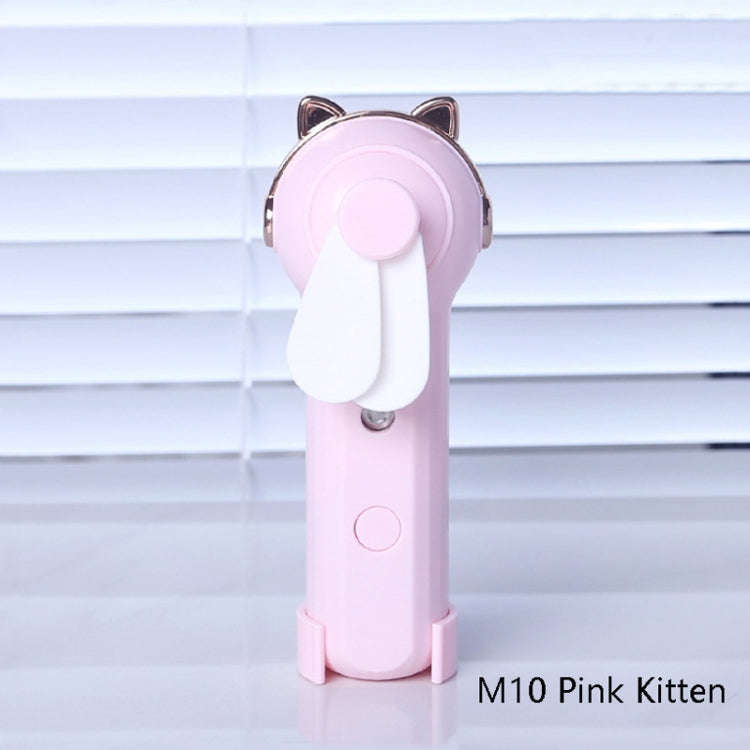 Handheld Hydrating Device Chargeable Fan Mini USB Charging Spray Humidification Small Fan(M10 Pin...