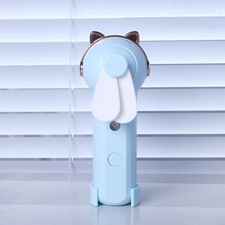 Handheld Hydrating Device Chargeable Fan Mini USB Charging Spray Humidification Small Fan(M10 Blu...