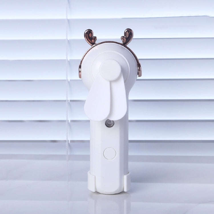Handheld Hydrating Device Chargeable Fan Mini USB Charging Spray Humidification Small Fan(M11 Whi...