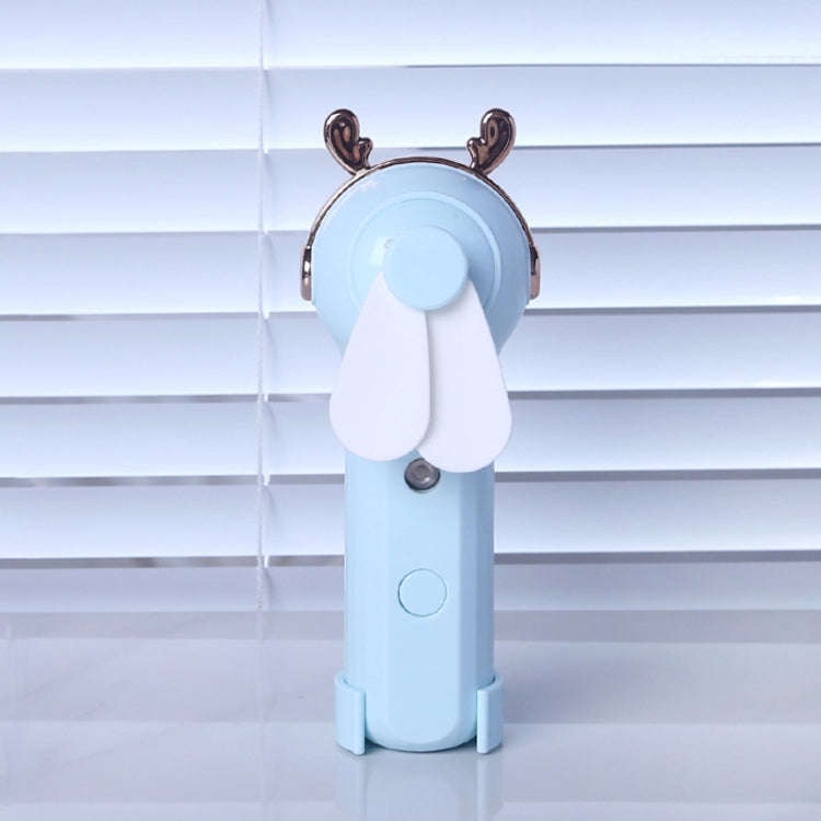 Handheld Hydrating Device Chargeable Fan Mini USB Charging Spray Humidification Small Fan(M11 Blu...