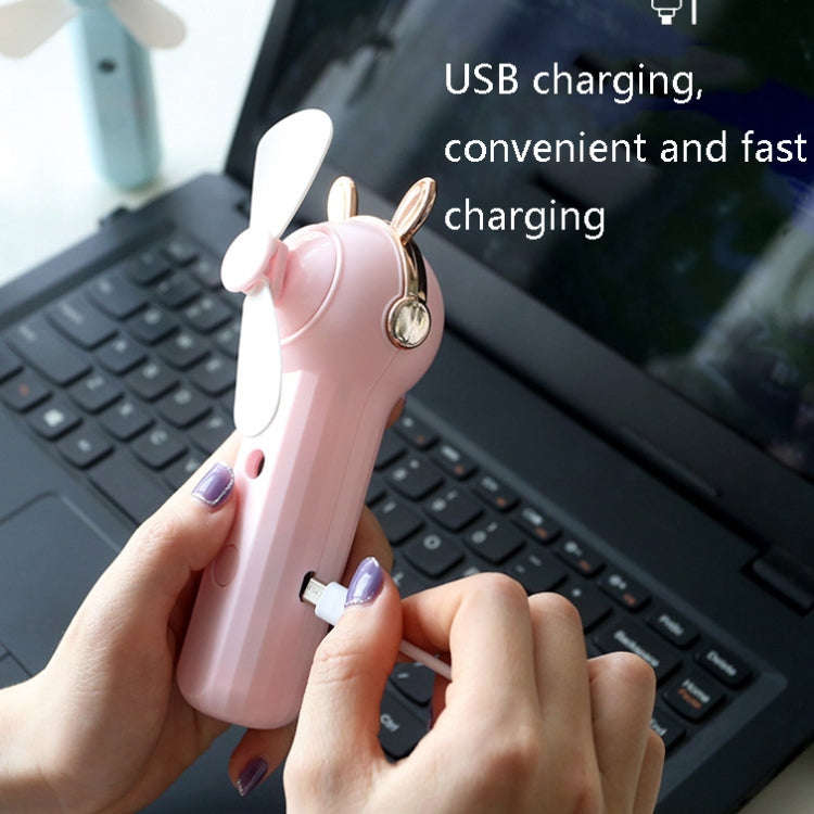 Handheld Hydrating Device Chargeable Fan Mini USB Charging Spray Humidification Small Fan(M9 Whit...