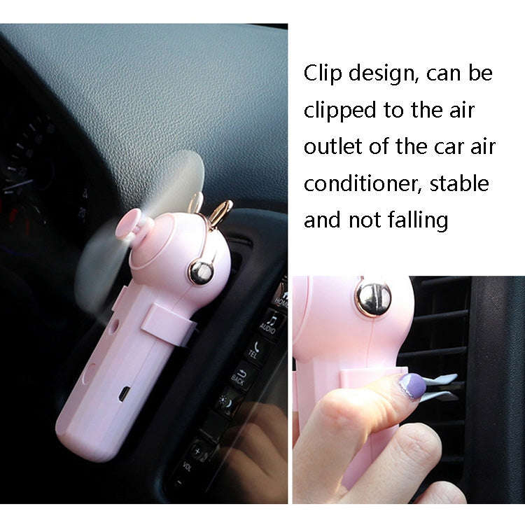 Handheld Hydrating Device Chargeable Fan Mini USB Charging Spray Humidification Small Fan(M10 Blu...