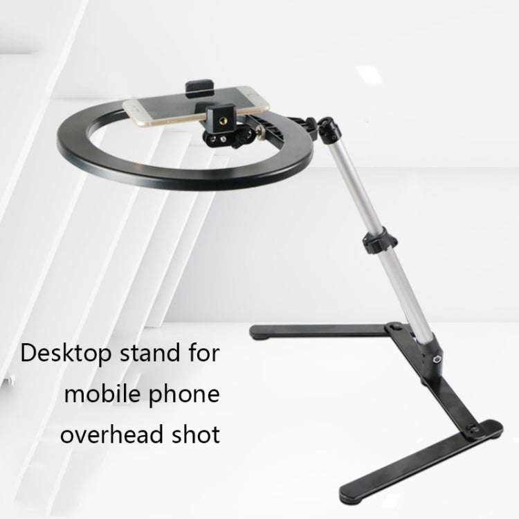 FP-10 Desktop Multi-Function Photography Support Phone Live Stand LED Fill Light, Specification: ...