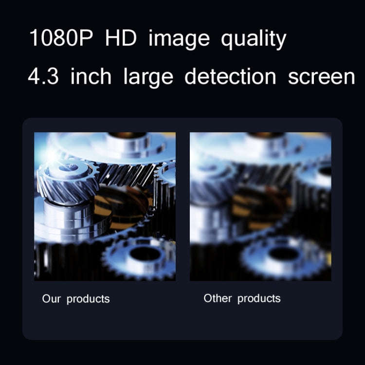 Industrial Dual-Lens Endoscope HD Handheld Screen Pipe Car Inspection Tool, Specification: Line L...