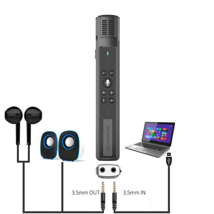 M8 Computer Game Conference Video K Song Desktop USB Microphone Recording Microphone Live Condens...