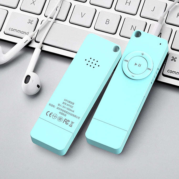 XT02 U Disk Style MP3 Music Player, Memory Capacity: Bluetooth Set(Blue)