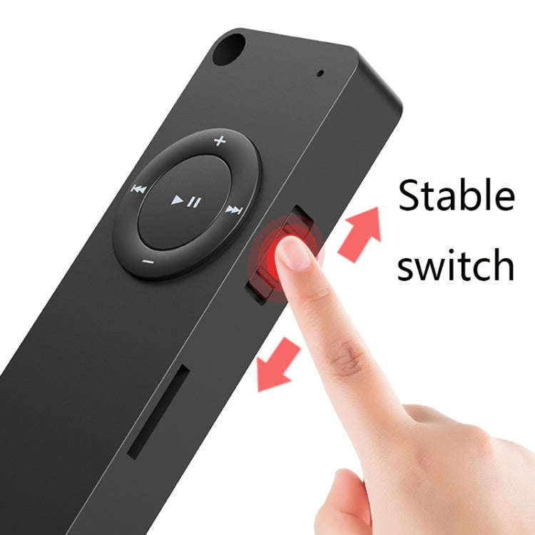XT02 U Disk Style MP3 Music Player, Memory Capacity: Bluetooth Set(Black)