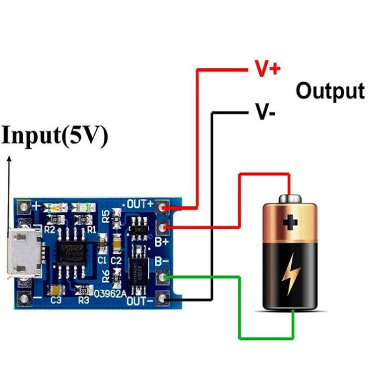 10 PCS HW-107 5V 1A Micro USB Battery Charging Board Charger Module(1A Lithium Battery with Prote...