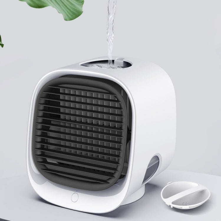 Desktop Cooling Fan USB Portable Office Cold Air Conditioning Fan, Colour: M201 Sky White