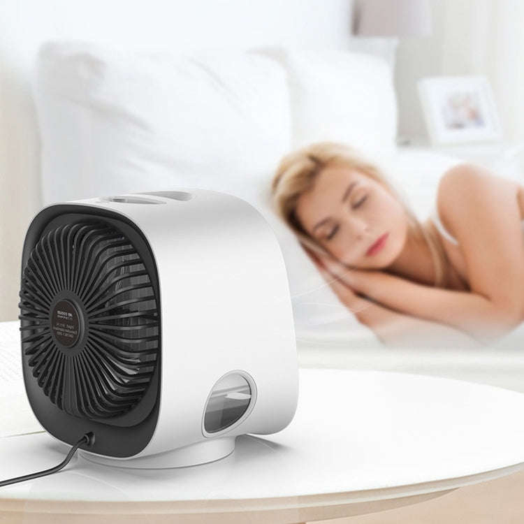 Desktop Cooling Fan USB Portable Office Cold Air Conditioning Fan, Colour: M201 Sky White