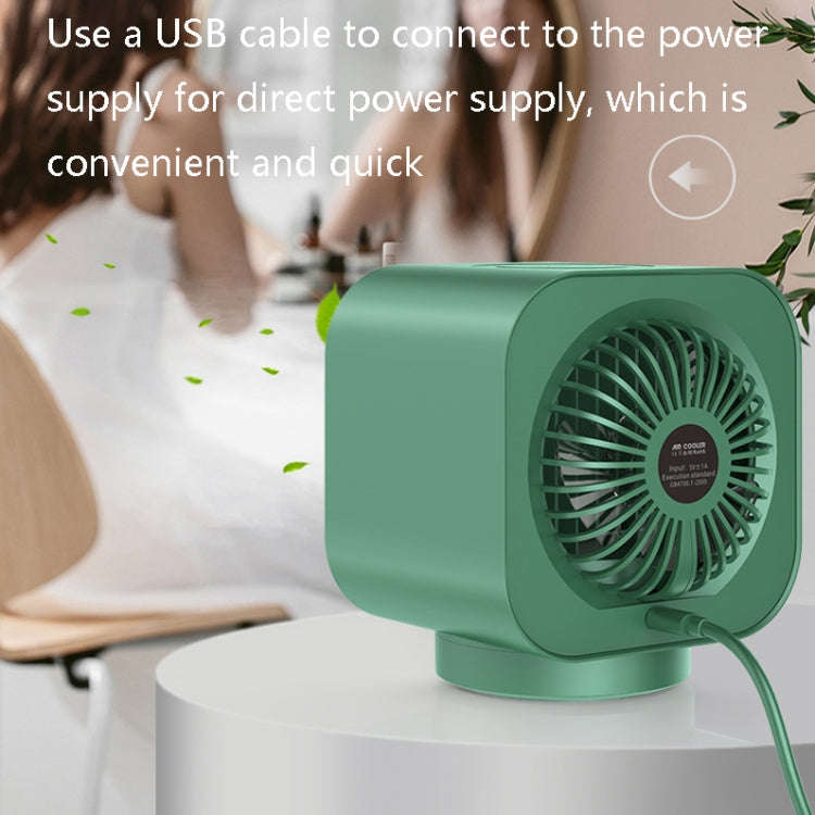 Desktop Cooling Fan USB Portable Office Cold Air Conditioning Fan, Colour: M302 Girl Pink
