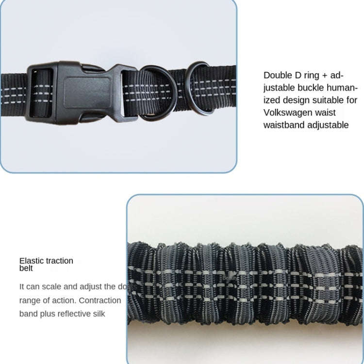 Running Reflective Double Telescopic Dog Rope Dog Chain Traction(Fluorescent Green)