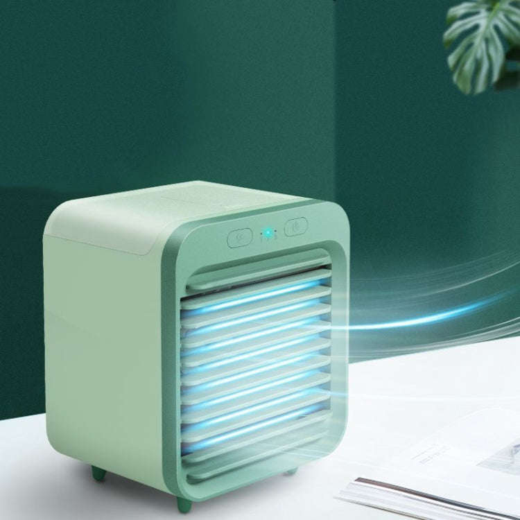 Desktop Humidification Spray USB Water-cooled Fan(Black and White)