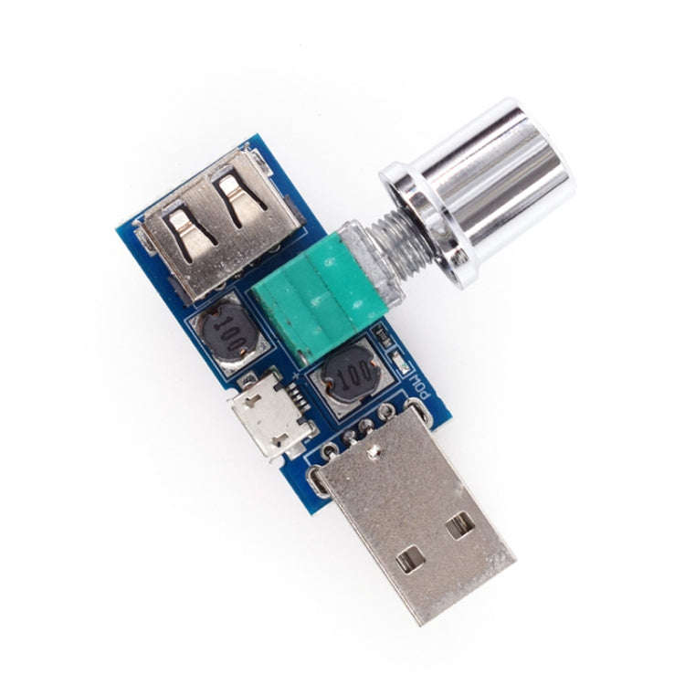 2 PCS HW-602 USB Fan Governor Wind Speed Controller Air Volume Regulator Cooling Mute Multifuncti...