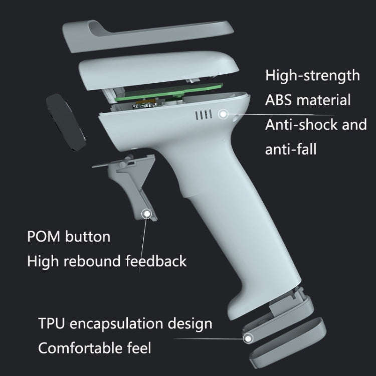 Deli 14880S Commodity Barcode Scanner Supermarket Express Wired Scanner(White)