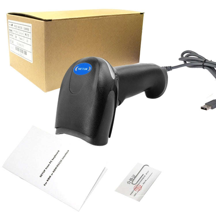 NETUM F6 Anti-Slip And Anti-Vibration Barcode Scanner, Model: Wireless Laser
