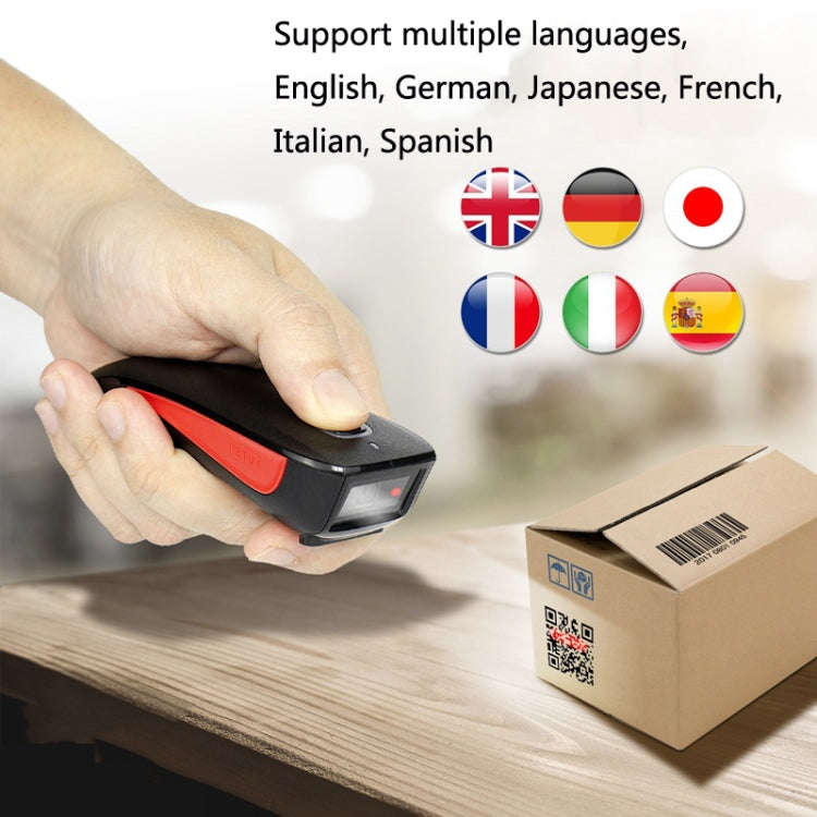 NETUM C750 Wireless Bluetooth Scanner Portable Barcode Warehouse Express Barcode Scanner, Model: ...