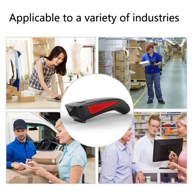 NETUM C750 Wireless Bluetooth Scanner Portable Barcode Warehouse Express Barcode Scanner, Model: ...