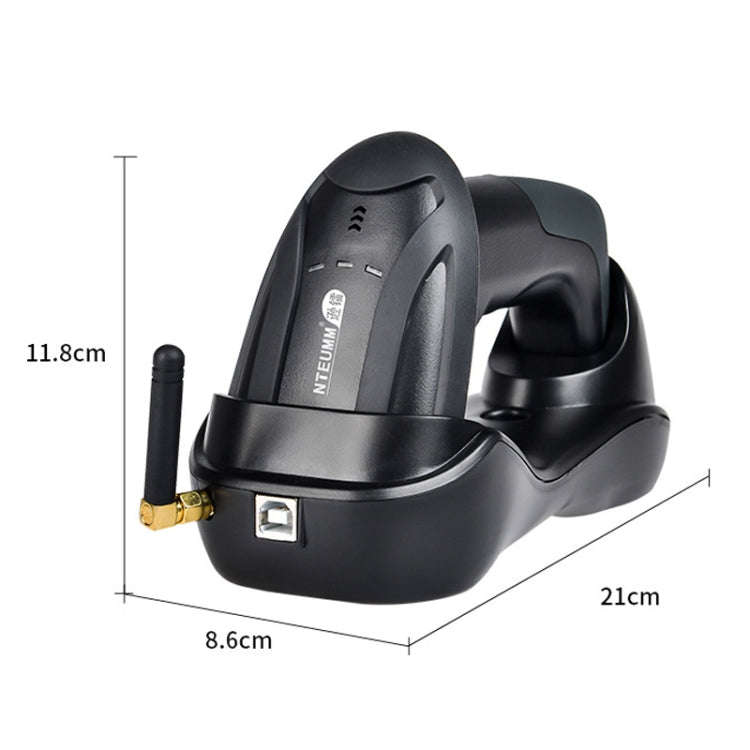 NETUM H3 Wireless Barcode Scanner Red Light Supermarket Cashier Scanner With Charger, Specificati...