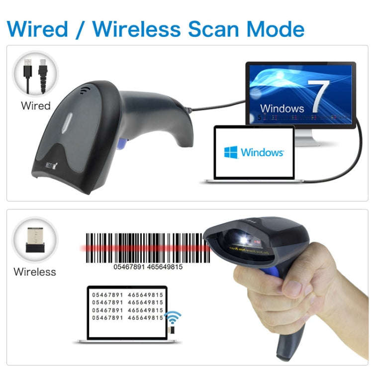 NETUM High-Precision Barcode QR Code Scanner, Model: Wireless