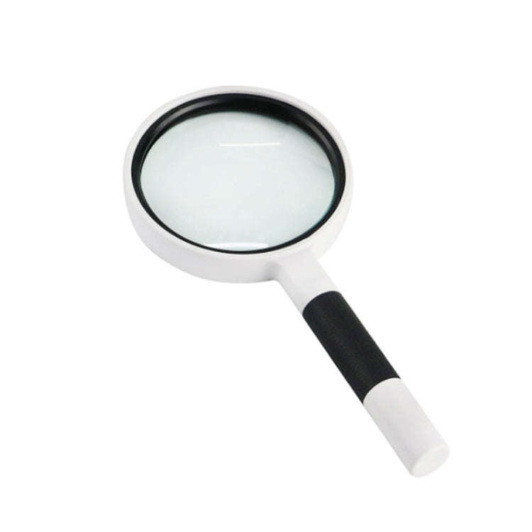 Hand-Held Reading Magnifier Glass Lens Anti-Skid Handle Old Man Reading Repair Identification Mag...