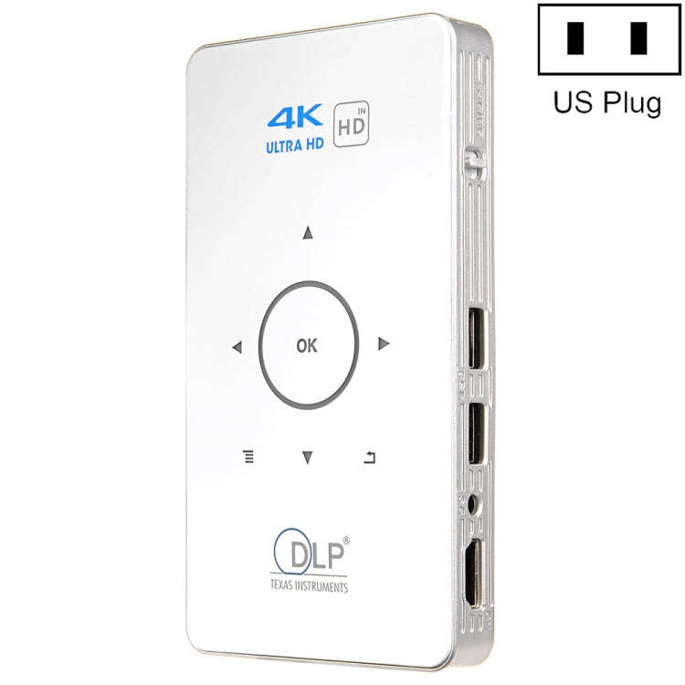 C6 1G+8G Android System Intelligent DLP HD Mini Projector Portable Home Mobile Phone Projector...