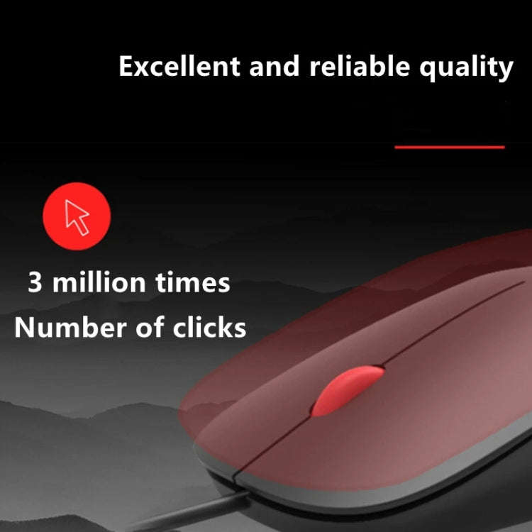 Lenovo Thinkplus M80 Office Lightweight Ergonomic Laptop Mouse, Specification: Wired