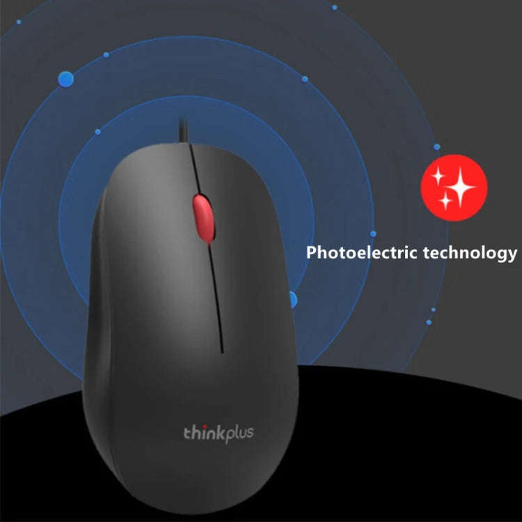 Lenovo Thinkplus M80 Office Lightweight Ergonomic Laptop Mouse, Specification: Wired